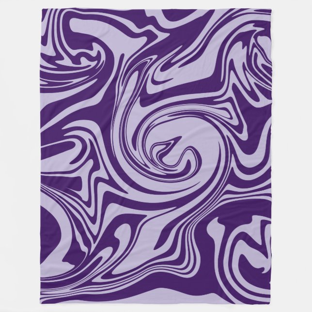 Spill - Purple Fleece Blanket (Front)