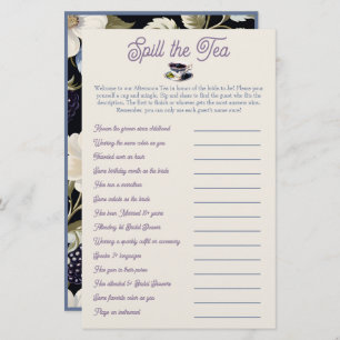 Spill the Tea: Bridal Shower Mix and Mingle Game