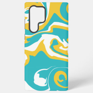 Spill - Turquoise and Yellow Samsung Galaxy Case