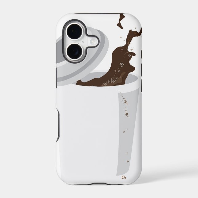 Spilled Coffee iPhone 5 case (Back)