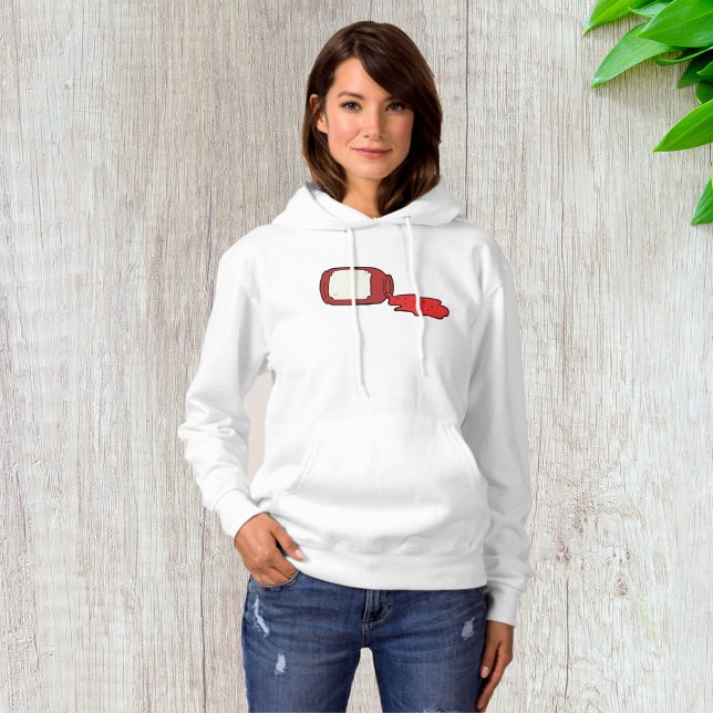 Spilled Jam Cute Red Jelly Jar  Hoodie (Creator Uploaded)