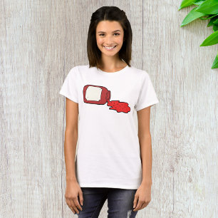 Spilled Jam Cute Red Jelly Jar T-Shirt