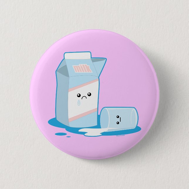 Spilled Milk 6 Cm Round Badge (Front)