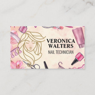 Spilled Nail Polish Manicure Beauty Loyalty Card