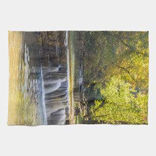 Spilling Over The Road Tea Towel