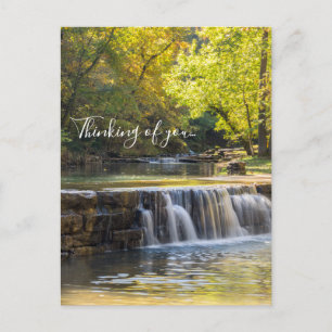 Spilling Over The Road Thinking Of You Postcard