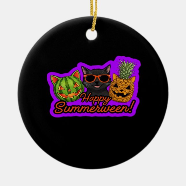 Spilling The Tea Since 1773 Ceramic Tree Decoration (Front)