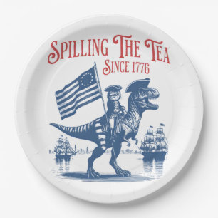 Spilling The Tea Since 1773 Cute Quote Paper Plate