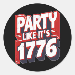 Spilling The Tea Since 1773 Funny American History Classic Round Sticker