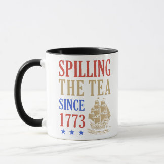 Spilling The Tea Since 1773 Funny Sloth Mug