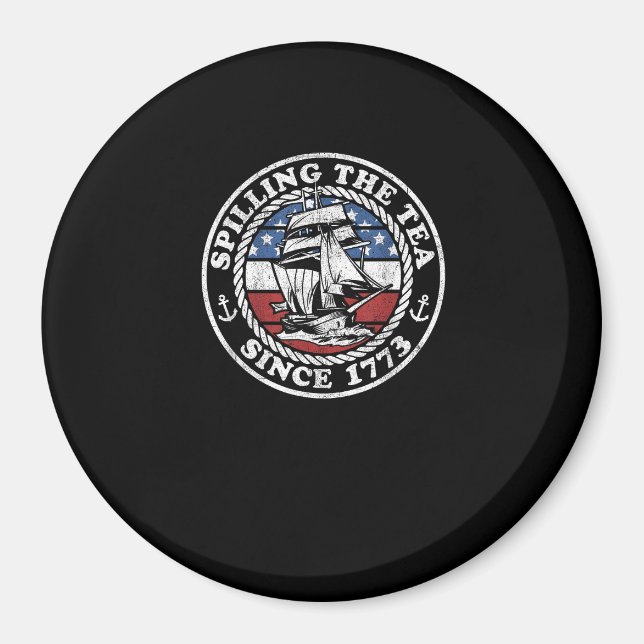 Spilling The Tea Since 1773 Funny US History Teach Magnet (Front)