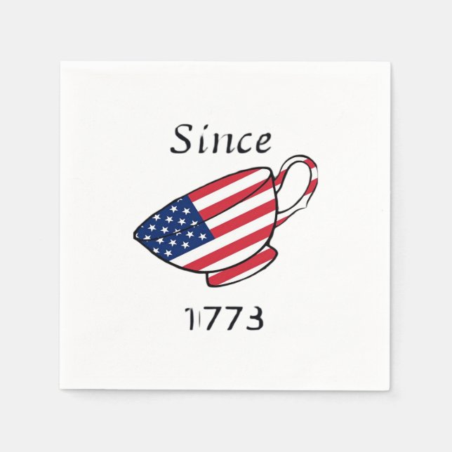 Spilling The Tea Since 1773 Oversized Napkin (Front)