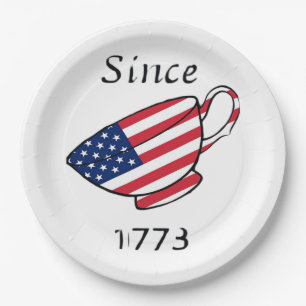 Spilling The Tea Since 1773 Oversized Paper Plate