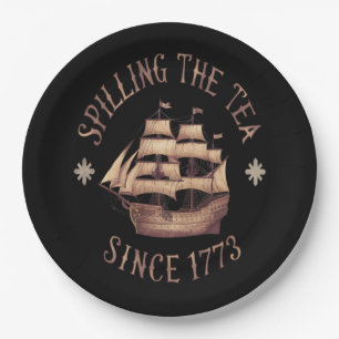 Spilling The Tea Since 1773 Trending Meme Paper Plate