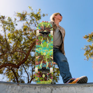 Spilt Paint Skateboard