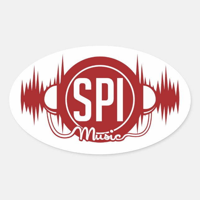 SPIMUSICINC Logo Red - Sticker (Front)