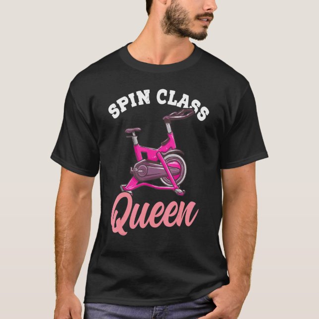 Spin Class Queen Indoor Cycling Women T-Shirt (Front)