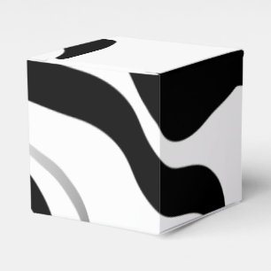 Spin Cycle: Abstract Black & White Favour Box