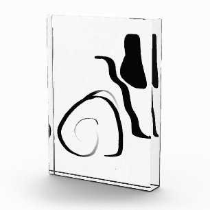 Spin Cycle: Abstract Black & White Photo Block