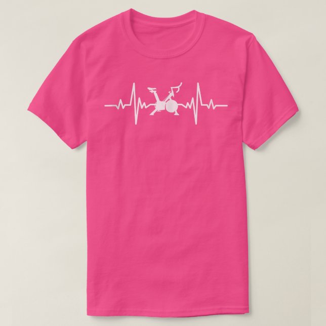 Spin Heartbeat Funny  T-Shirt (Design Front)