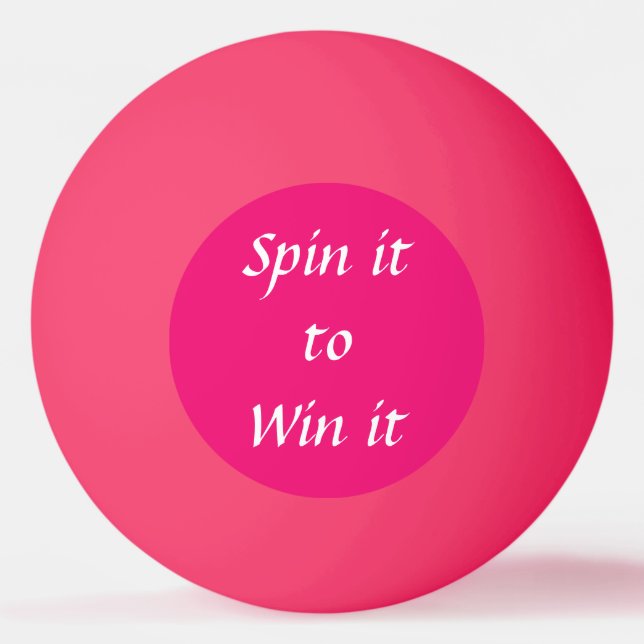 Spin it to win it ping pong ball (Front)