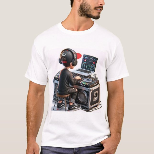 "Spin Master – DJ Operator Tee" T-Shirt (Front)