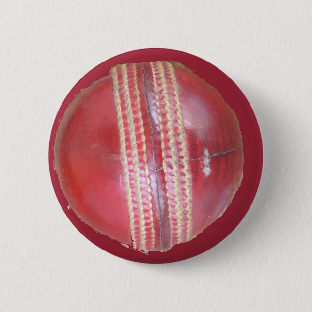 Spin Master's Sphere: A Fun Left Spin Cricket Ball 6 Cm Round Badge (Front)