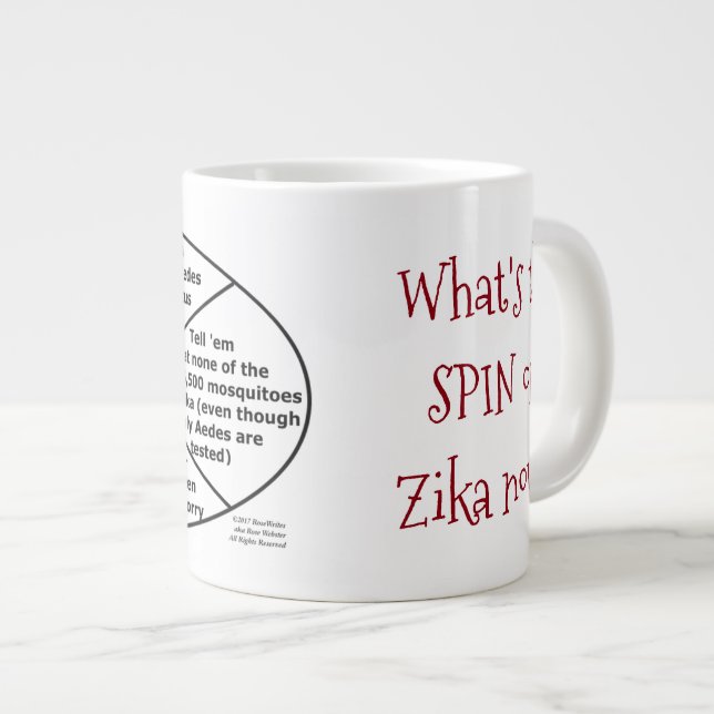 Spin on Zika 20 oz. Mug by RoseWrites (Front Right)