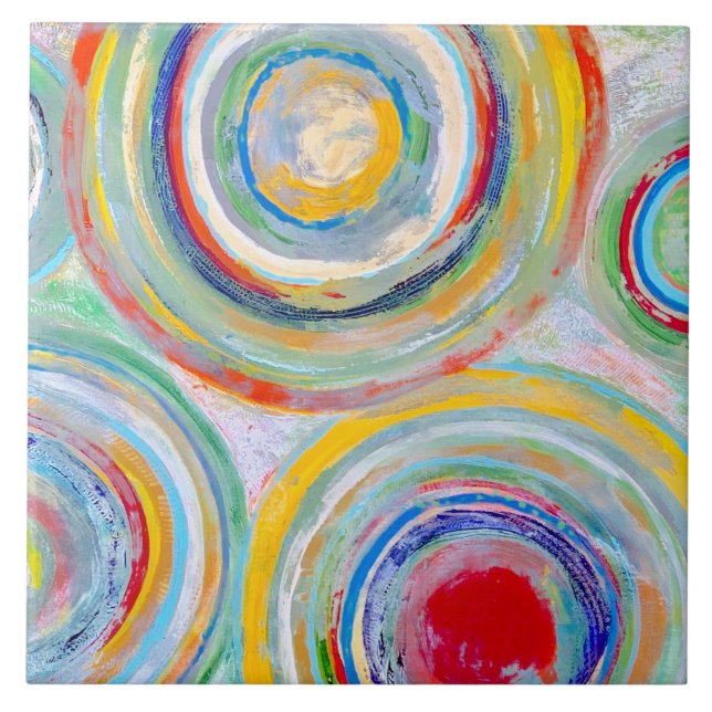 Spin Out 6 x 6 Ceramic Tile (Front)