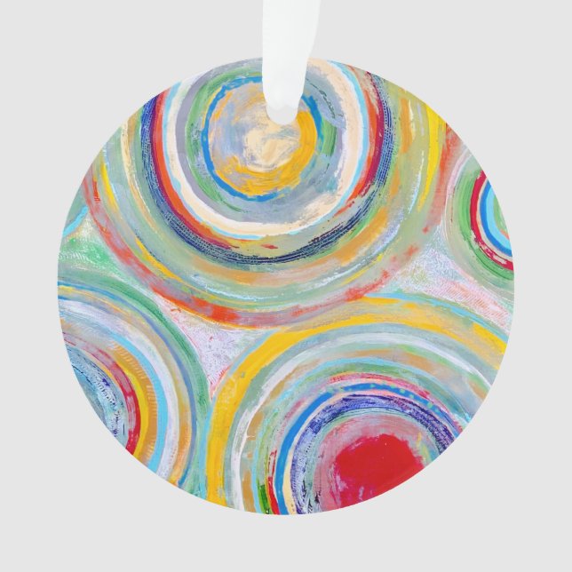 Spin Out Acrylic Ornament (Front)
