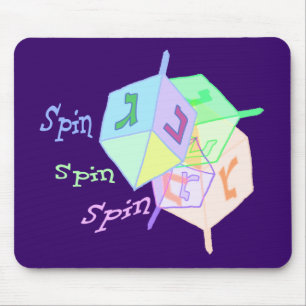 Spin Spin Dreidels Mousepad