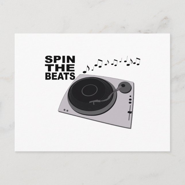 Spin The Beats Postcard (Front)