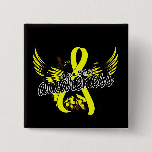Spina Bifida Awareness 16 15 Cm Square Badge