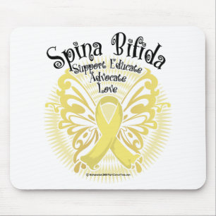 Spina Bifida Butterfly 3 Mouse Pad