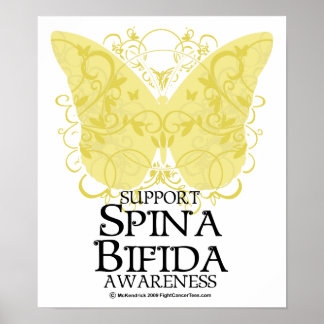 Spina Bifida Butterfly Poster
