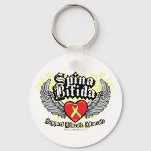 Spina Bifida Wings Key Ring