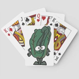 Spinach Face Playing Cards