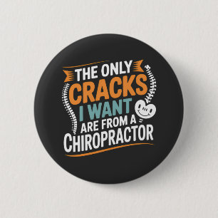 Spinal Alignment and Posture Recovery 6 Cm Round Badge