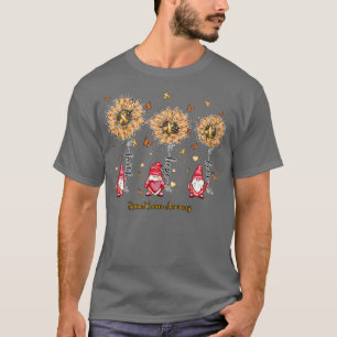 Spinal Awareness gnome faith hope sunflower T-Shirt
