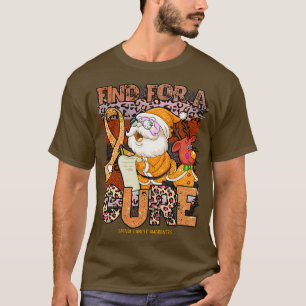 Spinal Awareness leopard christmas cure santa clau T-Shirt