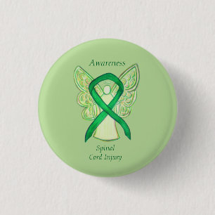 Spinal Cord Injury Angel Awareness Ribbon Pins