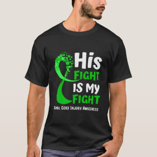 Spinal Cord Injury Awareness Green Ribbon Family F T-Shirt