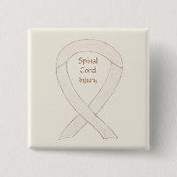 Spinal Cord Injury Awareness Ribbon Button Pins