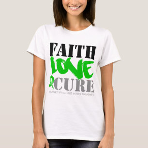 Spinal Cord Injury Faith Love Cure T-Shirt