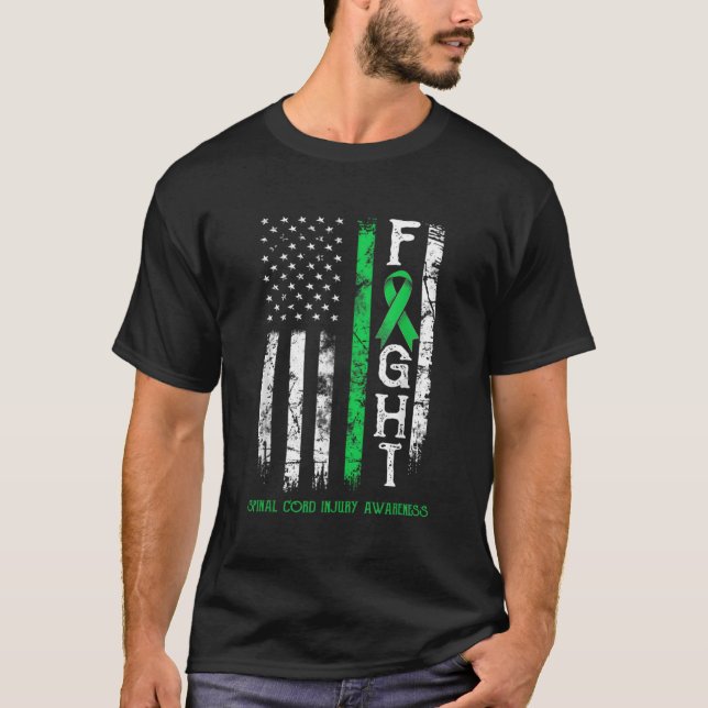 Spinal Cord Injury Warrior Us Flag Pullover Hoodie (Front)