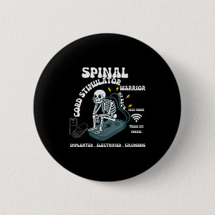 Spinal Cord Stimulator Warrior My Back Implanted E 6 Cm Round Badge