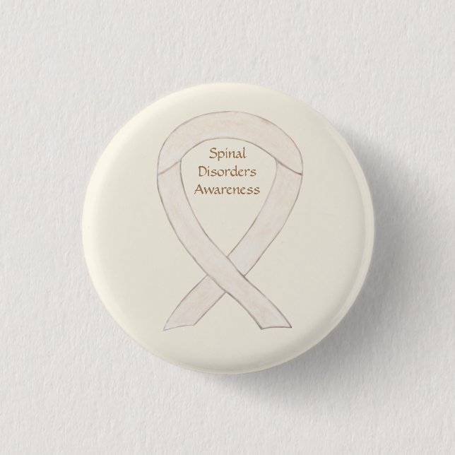 Spinal Disorders Awareness Ribbon Pin Buttons (Front)