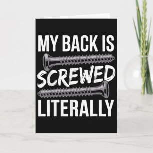 Spinal Fusion Art For Men Women Recovery Back Spin Card