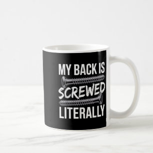 Spinal Fusion Art For Men Women Recovery Back Spin Coffee Mug