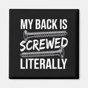 Spinal Fusion Art For Men Women Recovery Back Spin Magnet